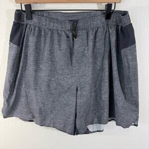 LULULEMON Men’s Surge Lined Gray Athletic Shorts